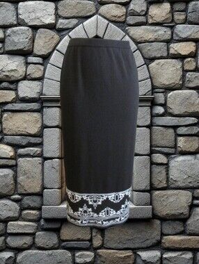 Long Black Sweater Skirt